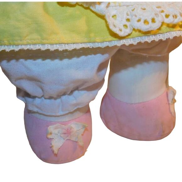 Sweet & Cuddly Vintage 14" Little Braided Hair Rag Baby Doll - Picture 4 of 6